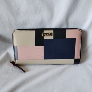 Kate Spade New York Colorblock Zip Around Wallet
